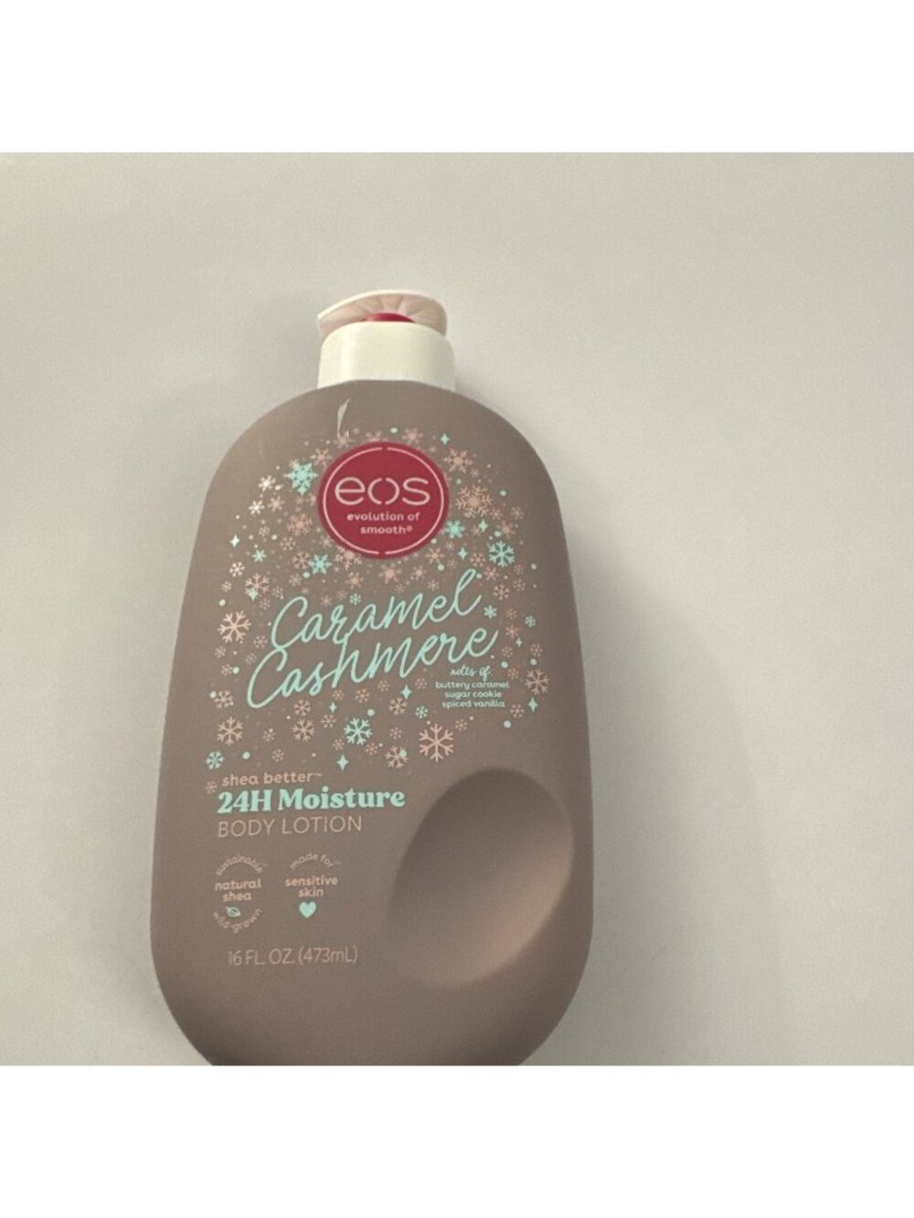 eos Holiday Caramel Cashmere Body Lotion Limited Edition 16 oz New C14